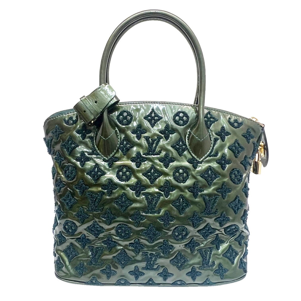 LOUIS VUITTON Lockit Bouclette Patent Vernis Green Fascination Collection